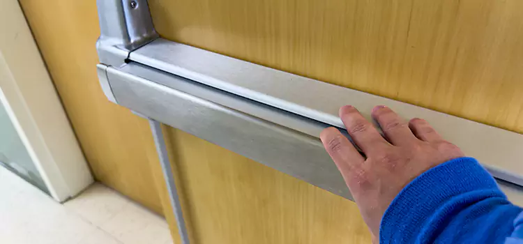 Installing a Push Bar on a Door South St. Paul